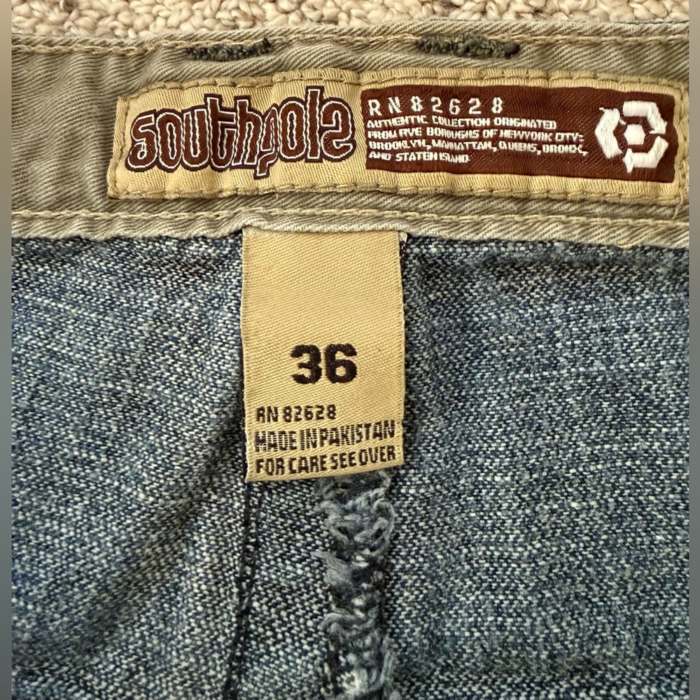 South Pole Denim Shorts Sz 36 - Picture 6 of 8
